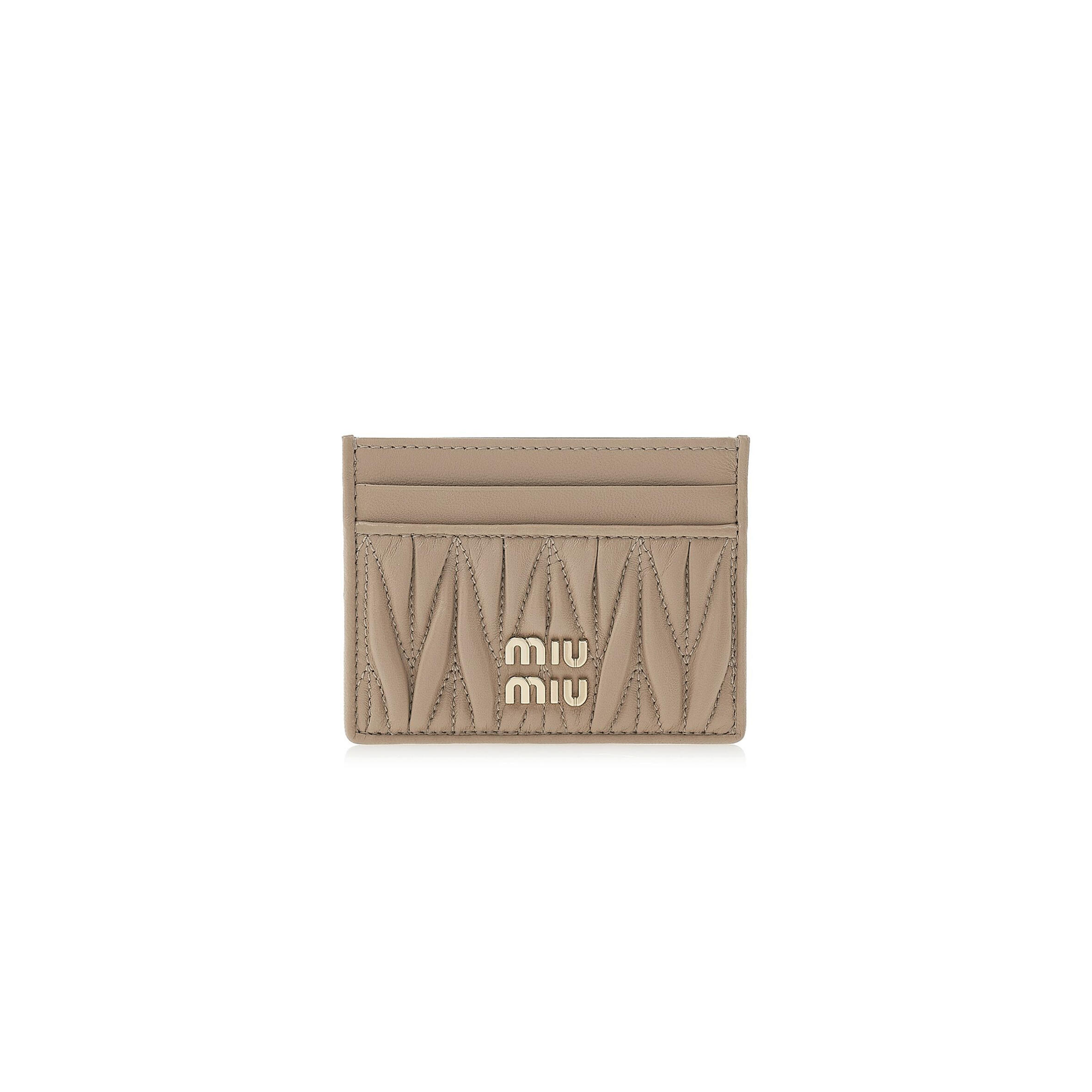 MIU MIU MATELASSÉ NAPPA LEATHER CARD HOLDER 5MC076 (10.5*8cm)